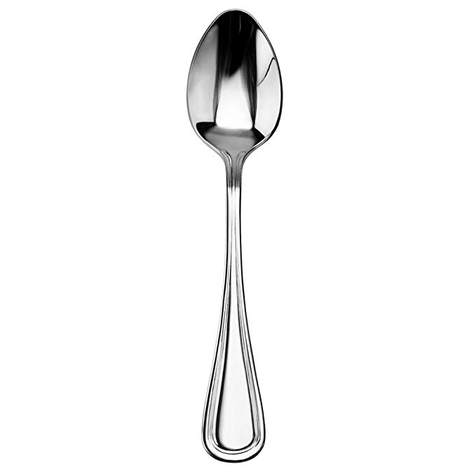 New Star Foodservice 58123 Slimline Pattern, Stainless Steel, Dinner Spoon, 7.25-Inch, Set of 12