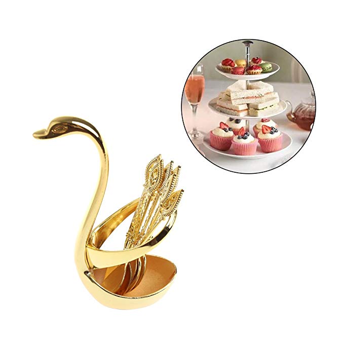 Onpiece Swan Coffee Spoon Set - Golden Swan +6 Spoon