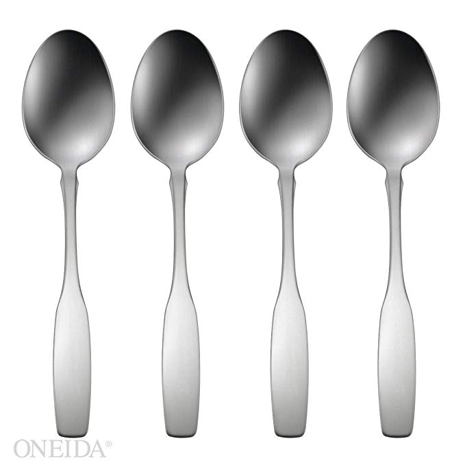 Oneida Paul Revere Fine Flatware Set, 18/8 Stainless, Set of 4 Dinner Spoons