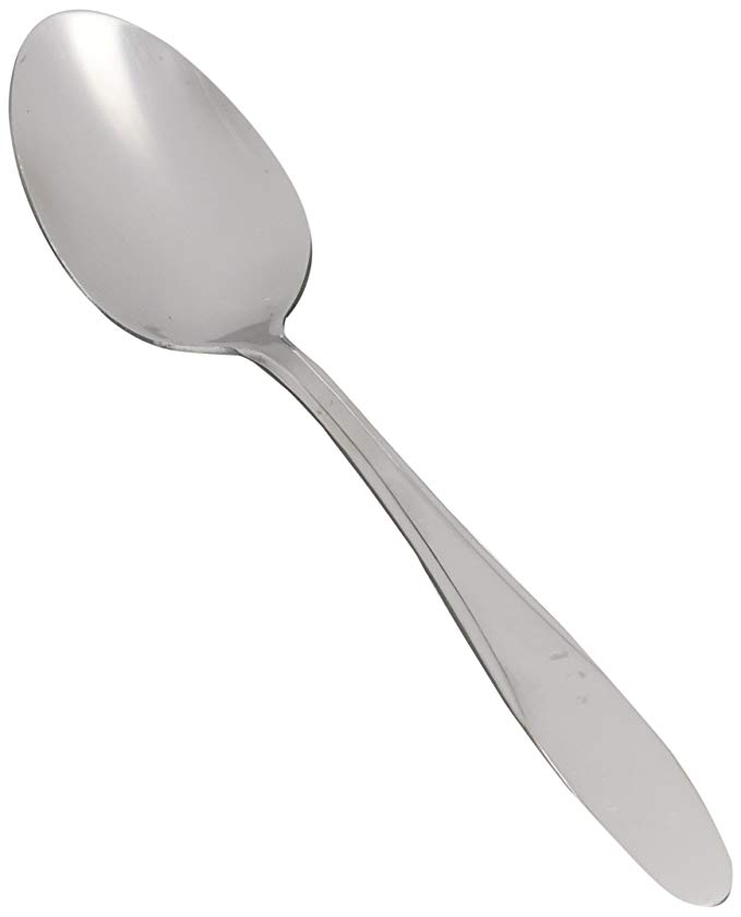 Winco 0008-01 12-Piece Manhattan Teaspoon Set, 18-0 Stainless Steel