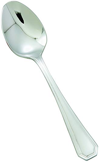 Winco 0035-03 12-Piece Victoria Dinner Spoon Set, 18-8 Stainless Steel