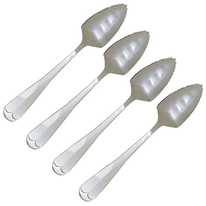 Norpro 1280 Stainless Steel Deluxe Grapefruit Spoons, Set of 4