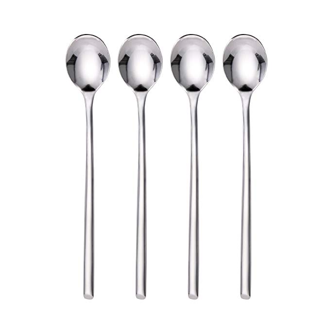 Towle Living Wave Stainless Steel Beverage Spoon, Set of 4