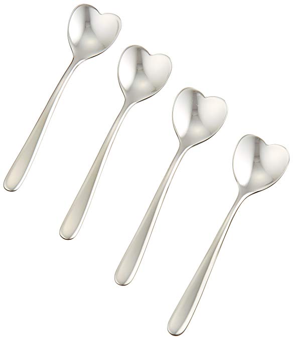 Alessi AMMI08SET Sug.Sp.Set Il Caffe'Alessi 4 Piece Spoon Set, Silver