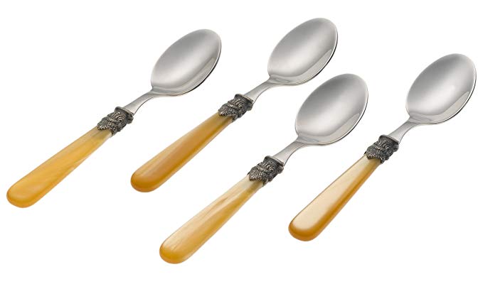 Rosanna Champagne Napoleon Espresso Spoons, Set of 4