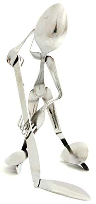 Forked Up Art S45 Spoon Hockey Player