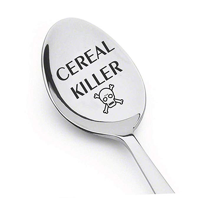 Cereal Killer Spoon - Perfect Cereal Lover Gift-Cereal Spoon Best Teenager Gifts On The Market - Crafted by LYF Collections