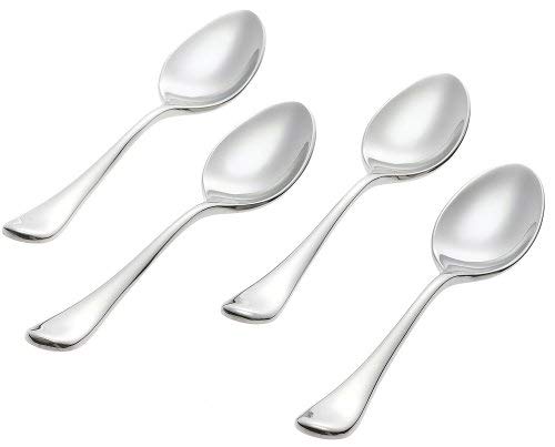 Ginkgo International Firenze Stainless Steel Demitasse Spoons, Set of 4