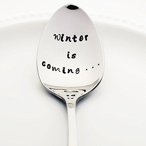 Game of Thrones: Winter is Coming ... - Stainless Steel Stamped Spoon, Stamped Silverware - Geek Kitchen Accessories - Geek Gifts for Him