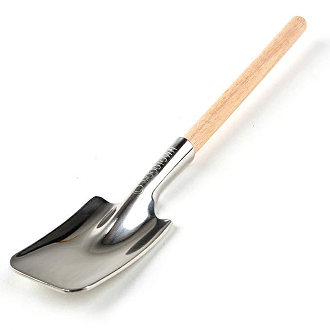 Fantastic Job Original Shovel Design Stainless Steel Spoon Self-reliant Spoon with Wooden Handle