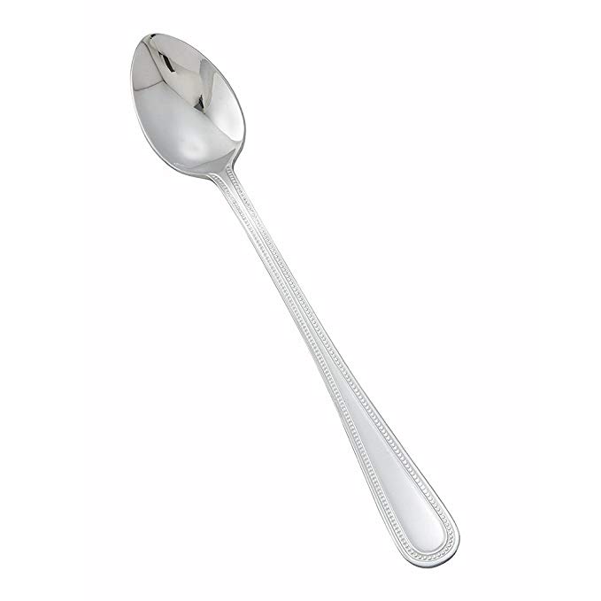 Winco 0005-02 Dots Mirror Finish S/S Iced Teaspoon - Dozen