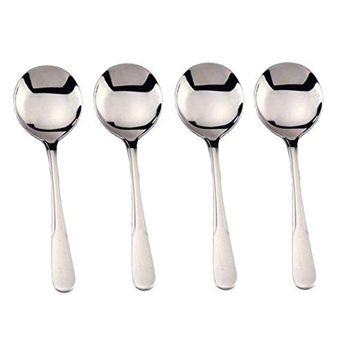 RSVP Monty's Stainless Steel Soup Spoon, Set of 4 (580)