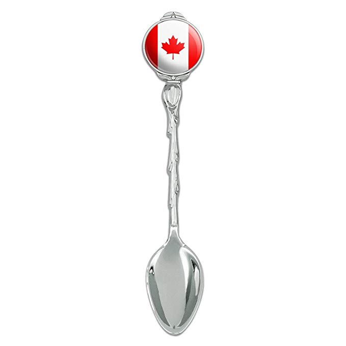 Canada Country Flag Novelty Collectible Demitasse Tea Coffee Spoon