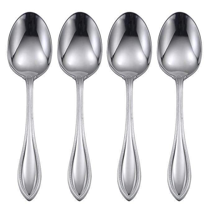 Oneida American Harmony Oval Soup Spoons, Set of 4