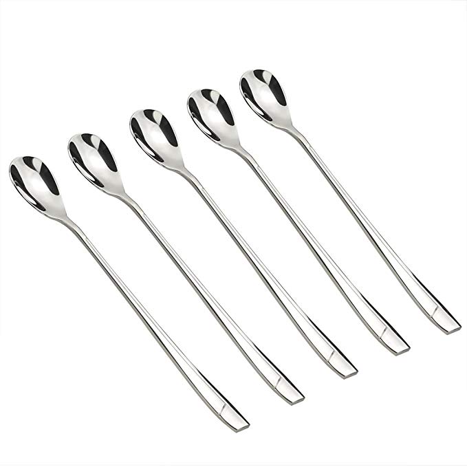 Cand Stainless Steel Ice Tea Spoons, Long Handle Ice Cream Spoon(Set of 16)