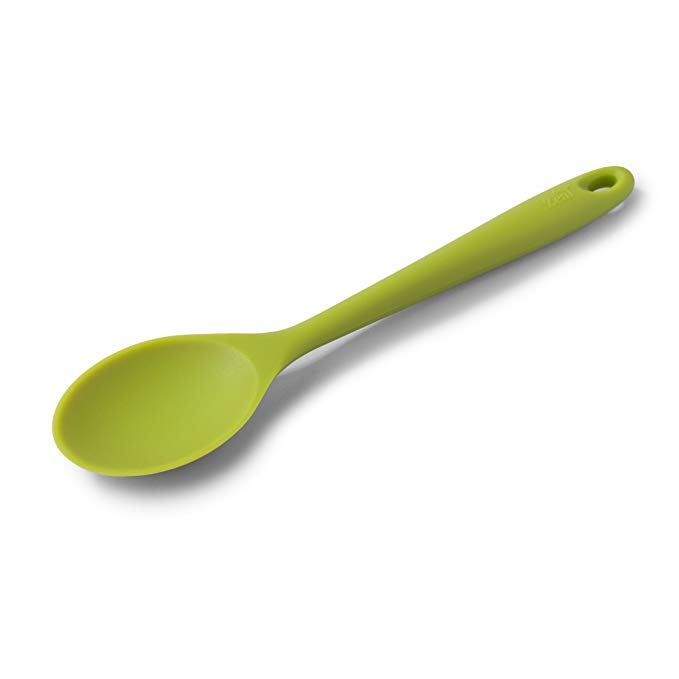 Zeal Silicone Non-Scratch Non-Stick Cooking Spoon, Green