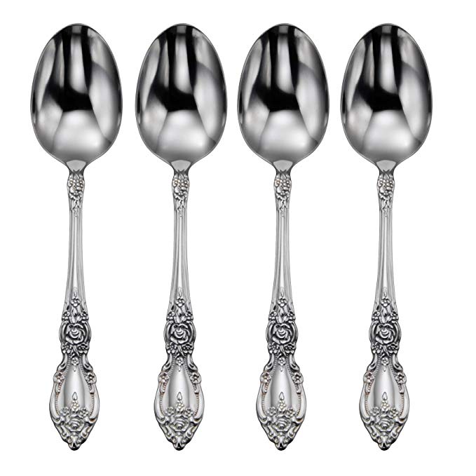 Oneida Flatware Wordsworth Set Of 4 Teaspoons,Silver