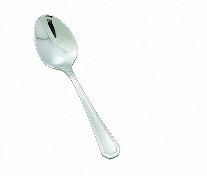 Winco 0035-09 12-Piece Victoria Demitasse Spoon Set, 18-8 Stainless Steel