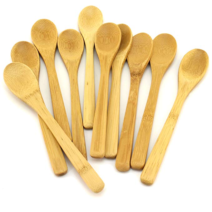 BambooMN Brand - Solid Bamboo Teaspoons 6.25