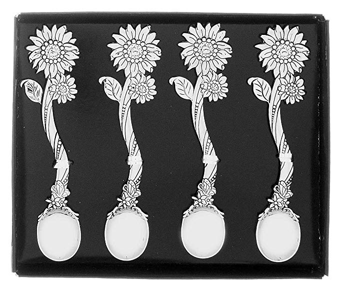 Mini Sunflower Cocktail Spoons by Ganz