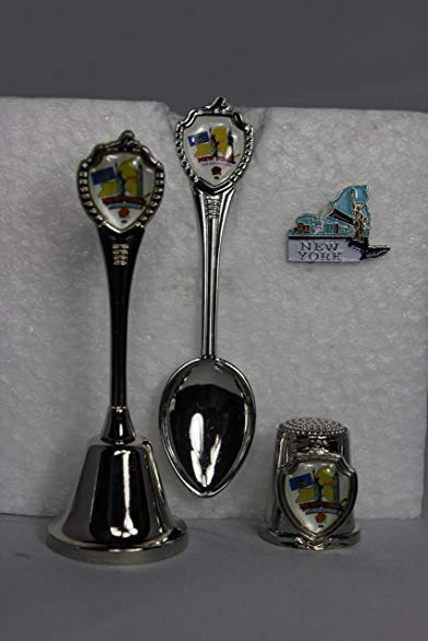 New York - NY Spoon, Bell, Thimble & Hatpin Mix lot