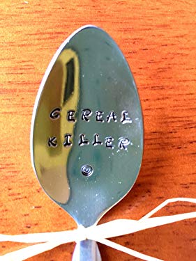 Cereal Killer Hand Stamped Spoon. New Flatware. Unique Gift for the Cereal Lover in your Life - Can also be Personalized.