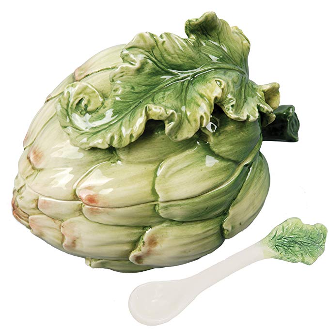 Glardino Botticelli Artichoke Small Box with Spoon