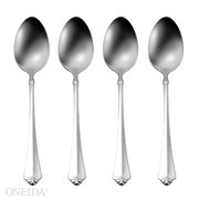 Oneida Juilliard Fine Flatware Set, 18/10 Stainless, Set of 4 Teaspoons