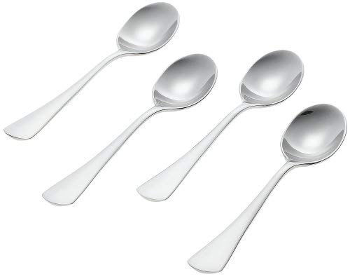 Ginkgo International Mariko Stainless Steel Demitasse Spoons, Set of 4