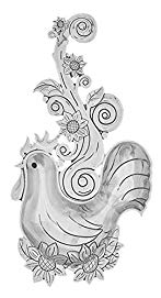 Ganz Zinc Everything Spoon, Rooster