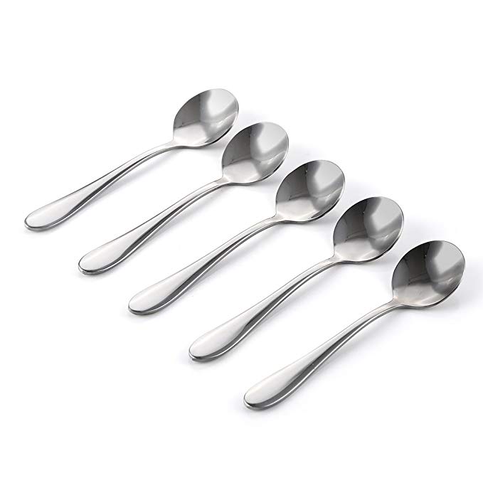 Eslite 12-Piece Demitasse Espresso Spoon,Stainless Steel Mini Coffee Spoons,4.4-Inch