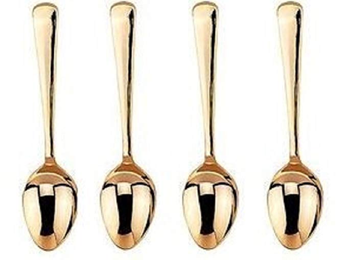 HIC Gold Plated Demi Spoon - Set of 4