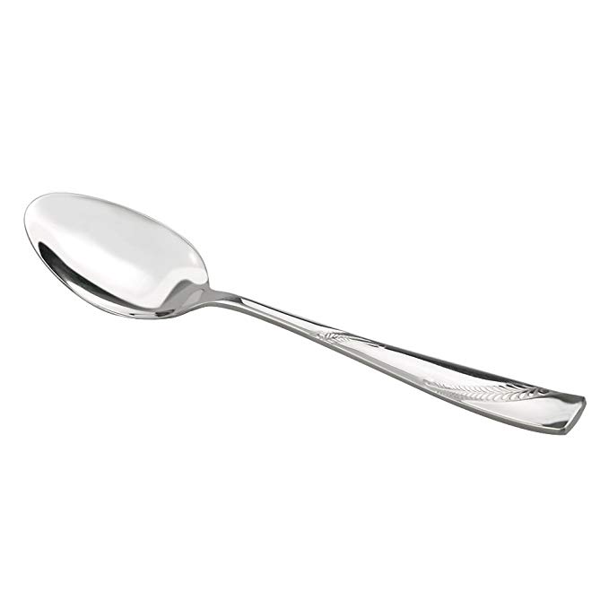 Nicesh Stainless Steel Dessert Spoon, 6.02-Inch, Set of 16