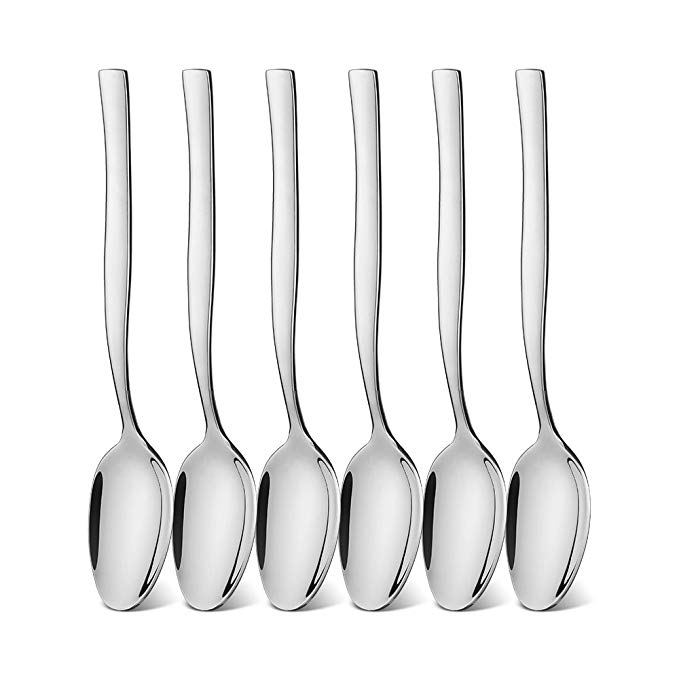 icxox 6.1 Inches 6-Piece Stainless Steel Tea Spoons (18/10 Chromium Nickel)