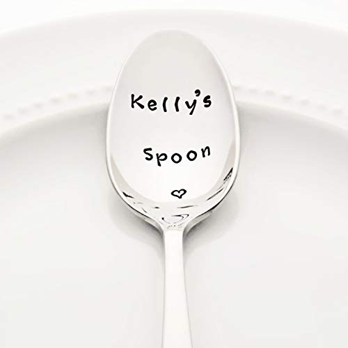 CUSTOM Spoon Personalized with a Name | Stainless Steel Stamped Spoon | Stamped Silverware | Father's Day Gift for Men | Unique Gifts for Women