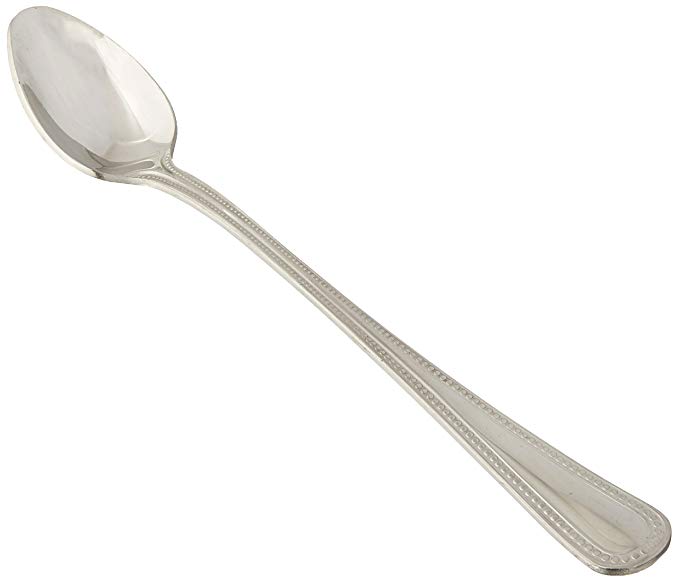 Winco Deluxe Pearl 12-Piece Iced Teaspoon Set, 18-8 Stainless Steel