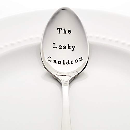 The Leaky Cauldron - Stainless Steel Stamped Spoon, Stamped Silverware - Harry Potter Pub Spoon - Sorority Gifts for Her