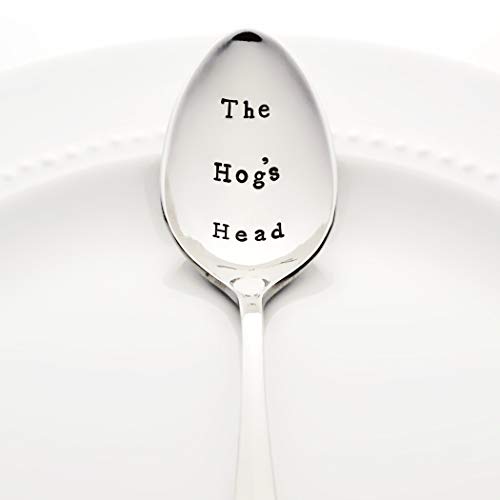 The Hog's Head - Stainless Steel Stamped Spoon, Stamped Silverware - Harry Potter Pub Spoon - Sorority Gifts for Her