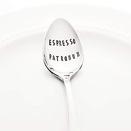 Espresso Patronum - Stainless Steel Stamped Spoon, Stamped Silverware - Gifts for Coffee Lovers - Unique Geek Gifts