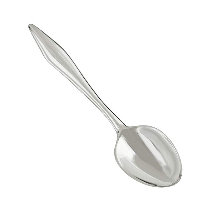 Sterling Silver Plain Salt Spoon or Mustard Spoon with Pointed Handle