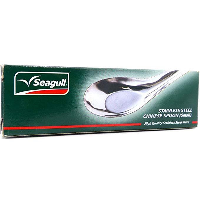 Seagull Stainless Steel Chinese Soup Spoons Small Size (Pack of 12)