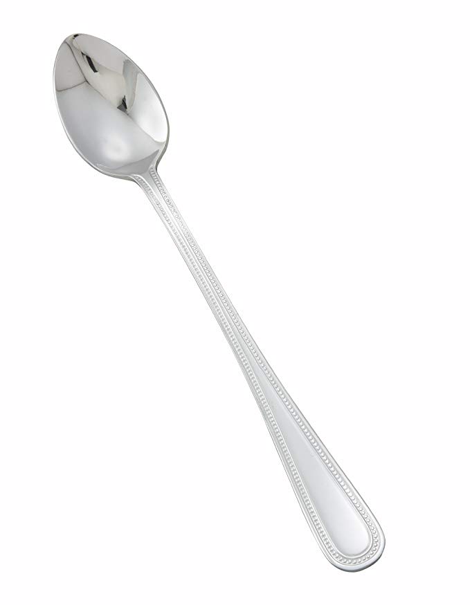 Winco 0005-02 12-Piece Dots Iced Teaspoon Set, 18-0 Stainless Steel