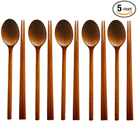 BUSHMANCRAFT/Handcrafted Wooden Spoon, Chopstick, Rest Utensil Set/Dining, Home Decor, Dinner, Kitchen, Flatware, Cutlery, Fork, Knife