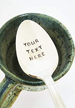 Customized Gift - Hand Stamped Spoon - Engraved Spoon - Create Your Own