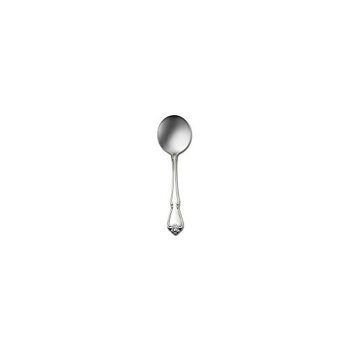 Oneida 2552SBLF Arbor Rose Flatware - Bouillon Spoon - Case of 1 Dozen