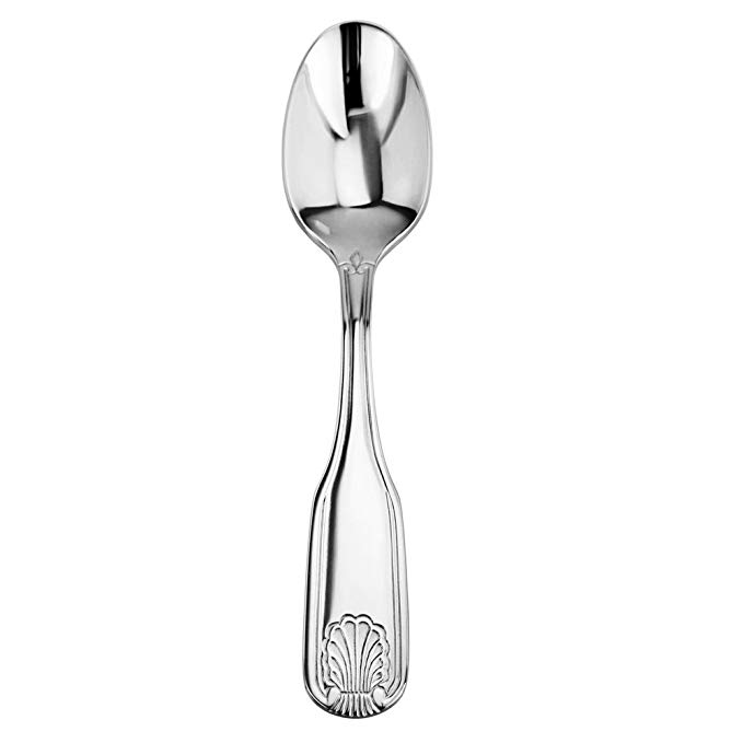 New Star Foodservice 58369 Shell Pattern, Stainless Steel, Teaspoon, 6.5-Inch, Set of 12