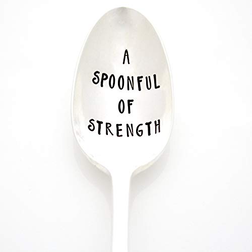 A Spoonful Of Strength. Hand Stamped Vintage Spoon for spoonies. Part of the Martha Stewart American Made Market.