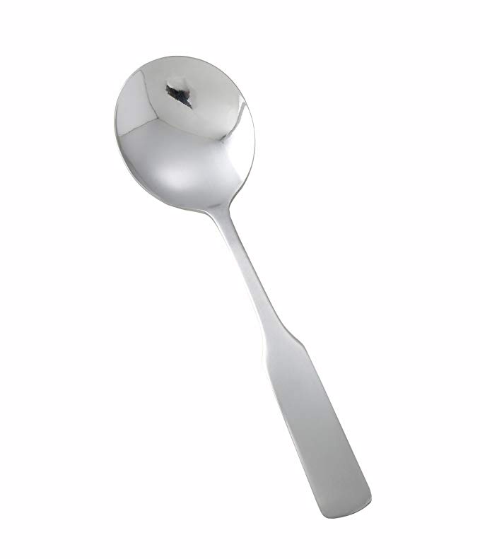 Winco 0016-04 12-Piece Winston Bouillon Spoon Set, 18-0 Stainless Steel